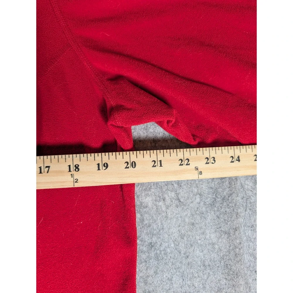 The North Face TKA 100 Fleece Quarter Zip Pullover Red Womens XL Jacket